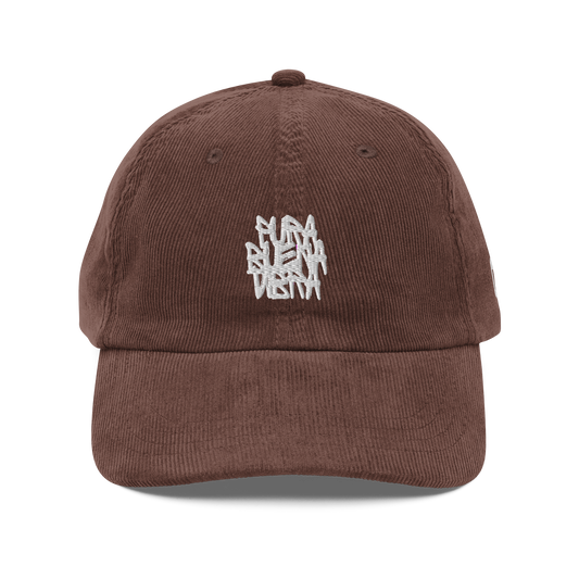 Gorra Vintage de Pana "Pura buena vibra"